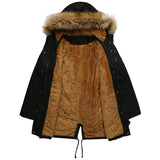 Hooded Fur Collar, Winter Warm Jacket for Women