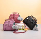 Hair ball pendant shoulder bag for her
