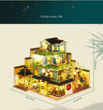 DIY Cottage Fuchun Mountain Residence, Handmade Wooden Building Large Villa House