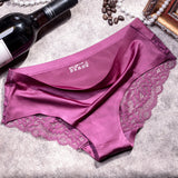 Ice Silk Seamless Lace Women's Panties