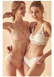 Laceless Gathering, Bra Underwear Set