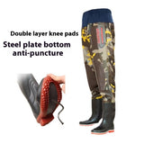 Men's Anti-piercing Thickened One-piece Fish Pants