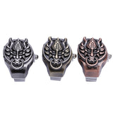 Vintage Dragon Ring – Elastic Finger Flip Quartz Watch with Antique Design