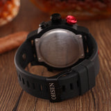 Silicone with Round Large Dial, Men's Watch