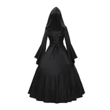 Halloveen Medieval Retro Gothic Plus Size Trumpet Sleeve Stage Party Dress