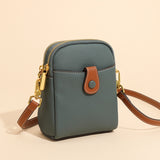 Lychee Pattern Mobile Phone Bag Small Premium Quality Leather Crossbody Wallet Bags for Women