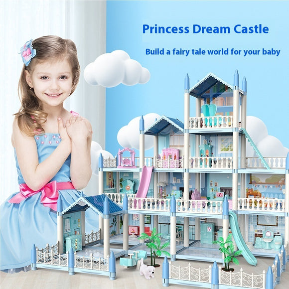 Girls' Playing House, DIY Assembled Princess House, Villa Toys
