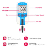 Diabetes or Blood Sugar/Glucose, Cholesterol, Uric Acid, Multifunctional Measuring Meter or Analyzer