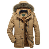 Fleece-lined Jacket, Thickened Military Coat for Men