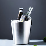 Inclined Stainless Steel Ice Bucket, Household Beer Container