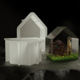 DIY Crystal Glue House Specimen Table Three-dimensional Silicone Mold