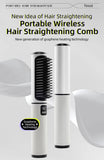 LCD USB Charging Straight Comb, Negative Ion Lazy Hair Straightener, Curly Hair, Dual-use Broken Hair Finishing Device