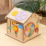 Children's Multi-functional Busy House, Educational Building Blocks Toy