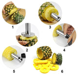 Stainless Steel Pineapple Slicer, Peeler & Cutter Knife