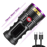 Six-core 365nm, High Power, UV Purple Light, Aluminum Alloy Torch