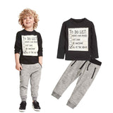 Boys' Casual T-shirt and Lounge Pants Set – Soft Cotton Home Outfit
