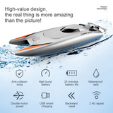 Electric Remote Control High Speed Racing Boat, 7.4V Large Capacity Battery, 2 Channels 2.4G RC Toy for Kids