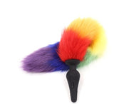 Rainbow Fox Tail, Butt Plug