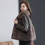 Artificial Fur Coat with Thick Warm Collar – Cold-proof Winter Fashion Outerwear