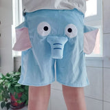 Lovable Elephant Casual Shorts, Summer at Home, Men and Women Breathable Funny Comfortable Couple New Pattern Short Pants
