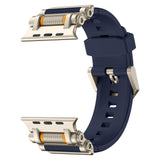 Gear Rotary Decompression Silicone Watch Strap with Metal Connector (Watch not included)