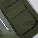Men's Functional Outdoor, Color Contrast Patchwork Workwear Shorts