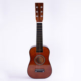 21 inches Hawaiian Children's Colored Small Guitar, Steel Wire 6 String Wooden Enlightenment AIDS Toy