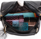 Hair ball pendant shoulder bag for her