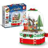 Revolving Christmas House, Assembled Building Blocks
