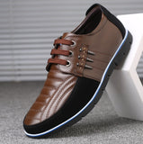 Men's Shoes, Korean Casual Style, First-layer Leather, Round Toe Lace-up Business Boots