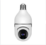 1080P WiFi Bulb Camera with 4× Zoom – E27 Home 5G WiFi Security & Alarm Monitor