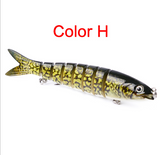 Pike Fishing Lures, Artificial Multi Jointed Sections, Hard Bait Trolling Pike Carp Fishing Tools