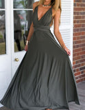 Long Party Gown, Club Floor-length Summer Backless Maxi Dress, Multiway Bridesmaids Boho Women's Vestidos
