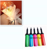 LED Luminous Balloon Rose Bouquet, Transparent Bobo Ball Rose