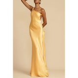 Party Slim-fit Oblique Shoulder Dress for Women