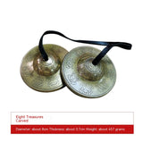 Percussion Instrument, Indian Tibetan Pure Copper Clip Bell, Handmade Finger Cymbals