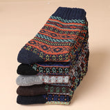 Retro Thick Line Stockings, Autumn and Winter Warm Tibetan Style