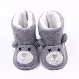 Autumn Winter New Bear Knitting Plus Baby Boots, Toddler Shoes