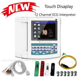 Digital 12-Lead ECG Machine with 12-Channel Touchscreen, Thermal Printer & PC Software