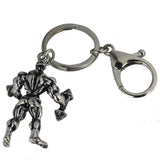 Athletic Muscular Man Fitness, Metal Keychain