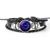 Zodiac Constellation Bracelet, Braided Design Bracelet for Men, Women, and Kids