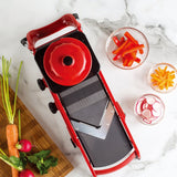 Manual Multi-function Vegetable Chopper with Adjustable Thickness Slicer