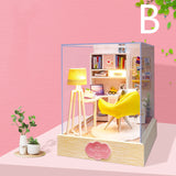 Handmade DIY Hut Assembling Toy, Wooden Doll House