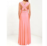 Long Party Gown, Club Floor-length Summer Backless Maxi Dress, Multiway Bridesmaids Boho Women's Vestidos