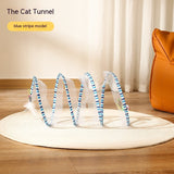 Folded S Type Cats' Tunnel, Spring Mouse, Outdoor Toys for Kittens, Interactive Pet Supplies