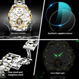 Luxury Men's Hollow Automatic Mechanical Waterproof Tide Watch