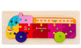 Children's Cartoon, Numbers, Animals Puzzle Set (Pack of 2)