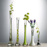 Nordic Slim Small-mouth Flower Vase – Modern Minimalist Home Décor