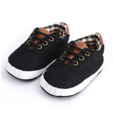 Solid Color Casual Lace, Soft Bottom Baby Canvas, Toddler Shoes