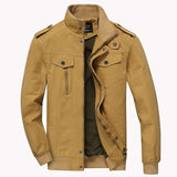 Men’s Winter Army Military Pilot Bomber Jacket – Tactical Air Force Flight Vest, Casual Style, Large Size